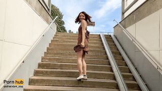 Flashing And Flaunting: Walk Up The Stairs