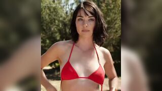 Courtney Palm in the 2014 American horror comedy film: Zombeavers - Flashing Girls