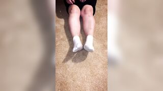 Peeling off my sweaty gym socks - Foot Fetish