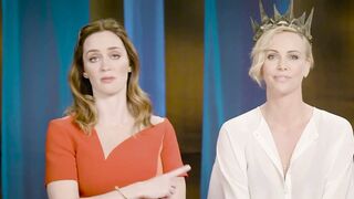 Graceful Celebrities: Charlize Theron, Jessica Chastain and Emily Blunt