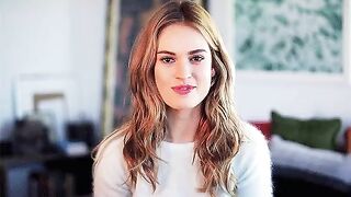 Graceful Celebrities: Lily James Smiling