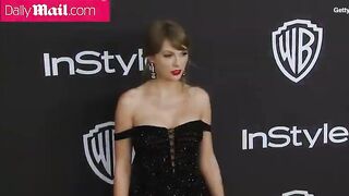 Graceful Celebrities: Taylor Swift Golden Globes