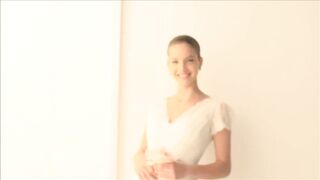 Graceful Celebrities: Barbara Palvin in White