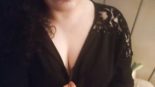 My cumslut getting ready for a night at the swingers club