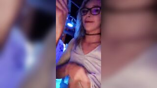 Asking a random guy at the bar to touch my nipples on my premium Snapchat. I got so wet from this ?? - Ginger Banks