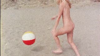 Gals Doing Stuff Nude: Beach ball