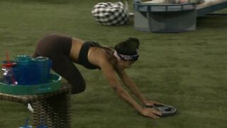 Analyse Talavera from Big Brother 21 live feeds working out - Girls in Yoga Pants