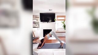 Gals in Yoga Panties: Stretching