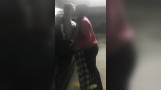 Against the car - Girls Kissing