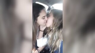 Gals Giving a kiss: Ardent