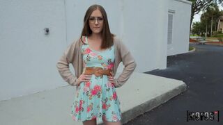 Gals with Glasses: Picking up a nasty schoolgirl with sexy glasses