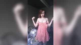 Her new summer dress. - Girls with Glasses
