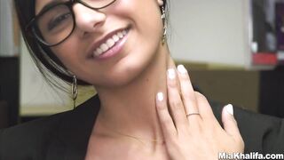Gals with Glasses: Mia Khalifa in the library