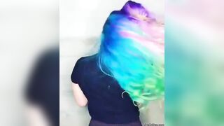 Rainbow hair - Girls with Neon Hair