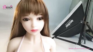 Goddesses: 3.28 ft, 100 cm cute gal mini cheap silicone sex doll