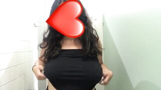 horny in the airport bathroom... - Gone Wild