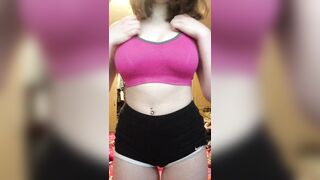 irst titty drop post workout!
