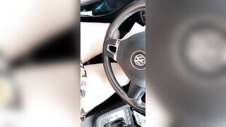 Driving around with no panties to surprise some drive thru workers - Gone Wild Curvy