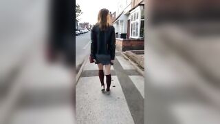 Gone Wild from GB/UK: Walking down the road ass on full display. Somebody guessed my uni final time I posted this