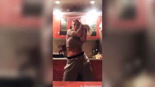 Gone Wild Miniature: Russian gal smutty twerking and showing her whale tail