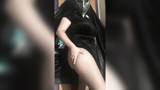 New fishnets, so you can really appreciate the jiggle! - Goth Sluts