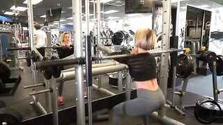Rosie doing Squats - Fit Girls